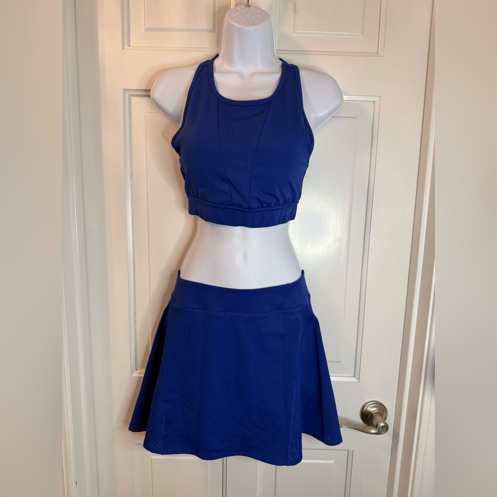Sincerely Jules Active Blue Tennis Skirt Skort Set Size